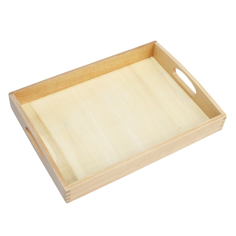 Beechwood Montessori Tray - Organise & Display Educational Tools