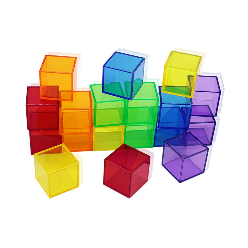 Translucent Colour Cubes 18pc