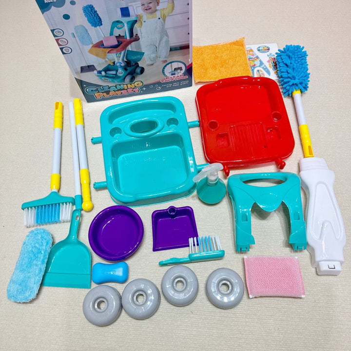 Little Helper's Cleaning Trolley Set