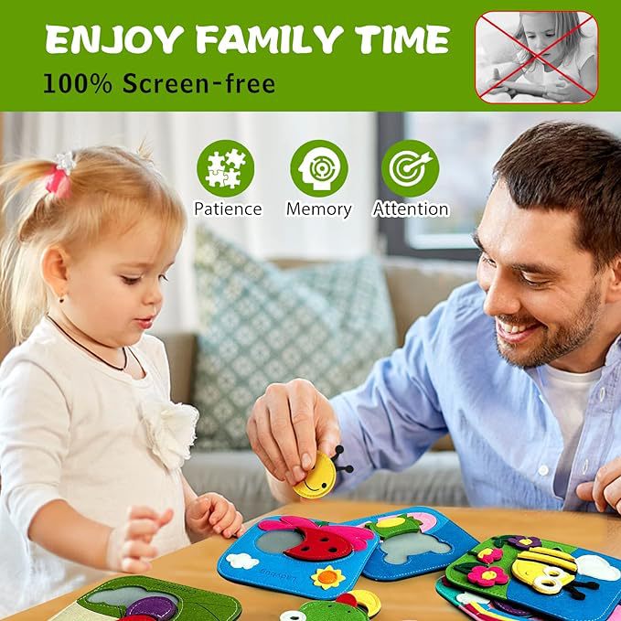 My First Animal Felt Puzzle 6Pc Set