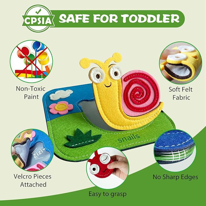 My First Animal Felt Puzzle 6Pc Set