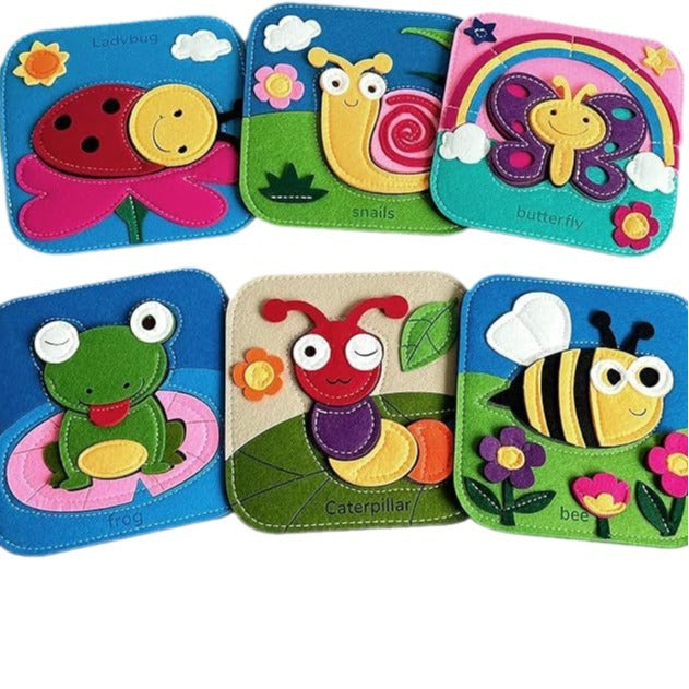 My First Animal Felt Puzzle 6Pc Set