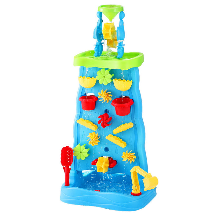 Kids Double-Sided Waterfall Sand & Water Play Tower