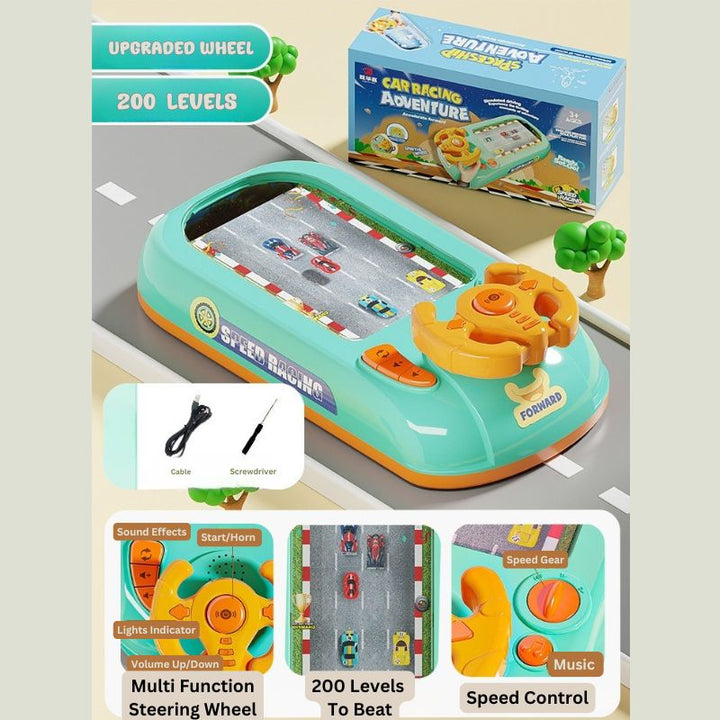 Interactive Steering Wheel Driving Simulation Toy for Kids