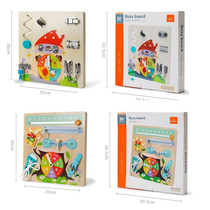 Montessori Practical Life Skill Board