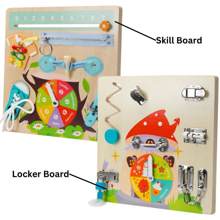 Montessori Practical Life Skill Board