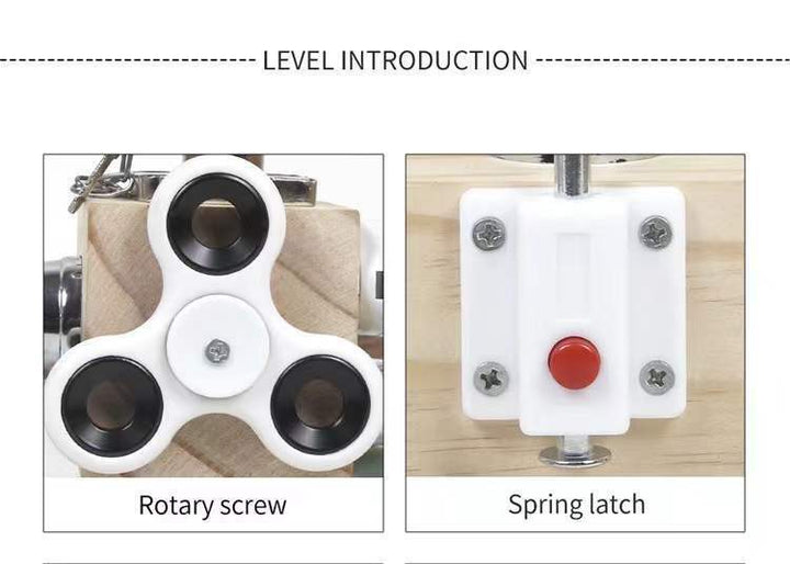 Montessori Busy Board Fidget Cube