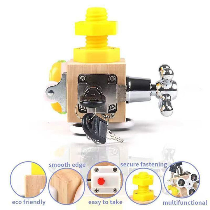 Montessori Busy Board Fidget Cube