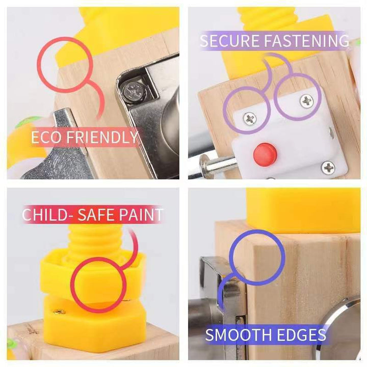 Montessori Busy Board Fidget Cube