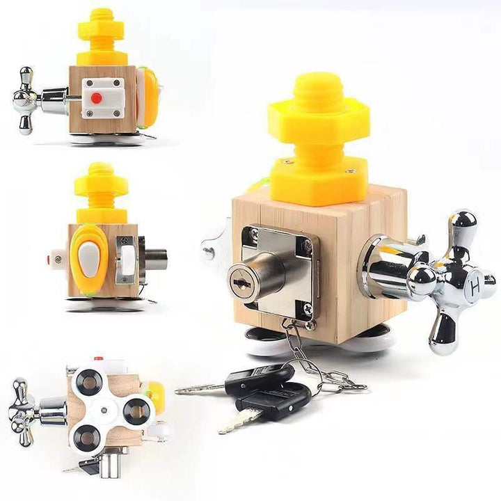 Montessori Busy Board Fidget Cube