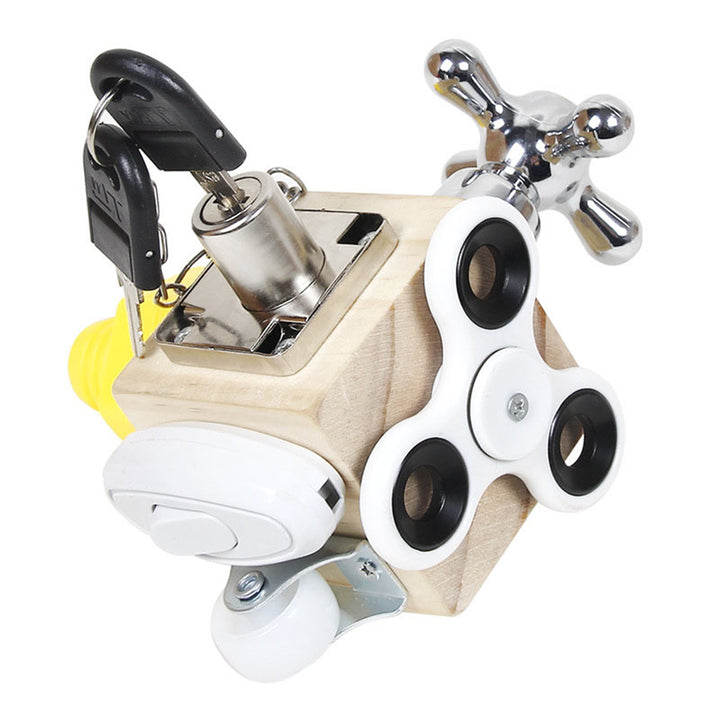 Montessori Busy Board Fidget Cube