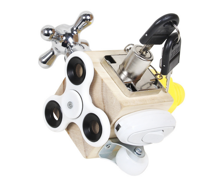 Montessori Busy Board Fidget Cube