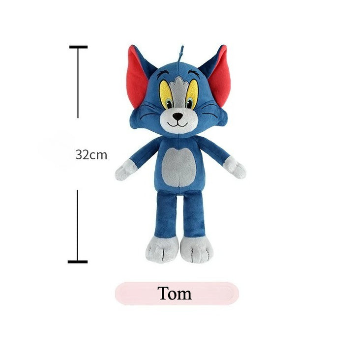 Soft Stuffed Cartoon Cat & Mouse Dolls for Kids