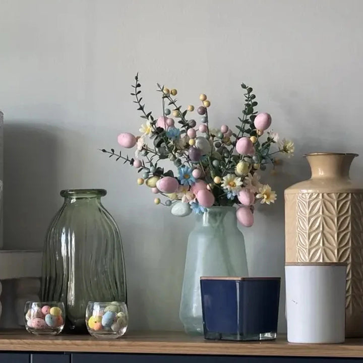 Easter Egg Flower Pick Stem Daisy Berry Festival Branch