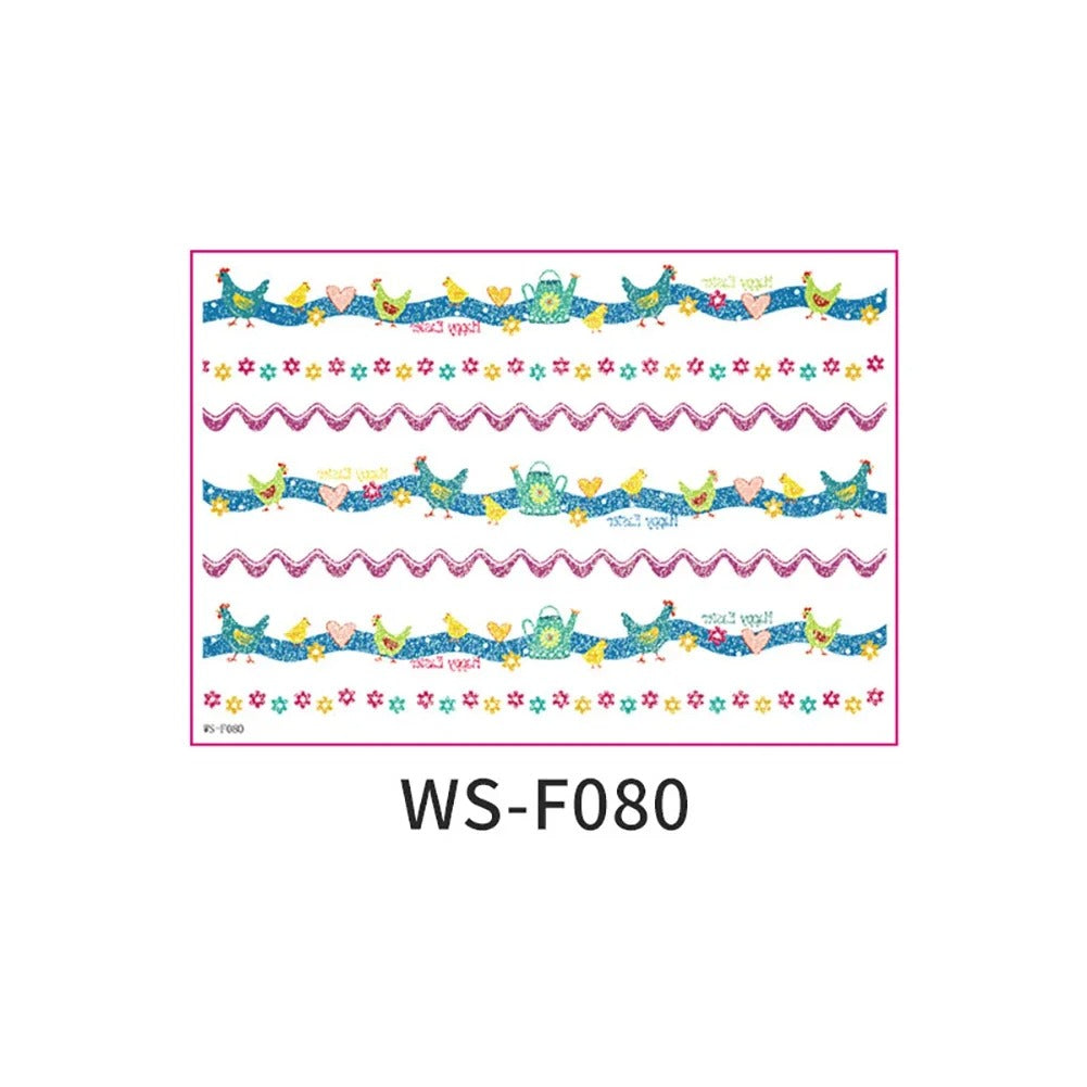 Easter Decorative Temporary Tattoo Sticker Pack – 16 Designs