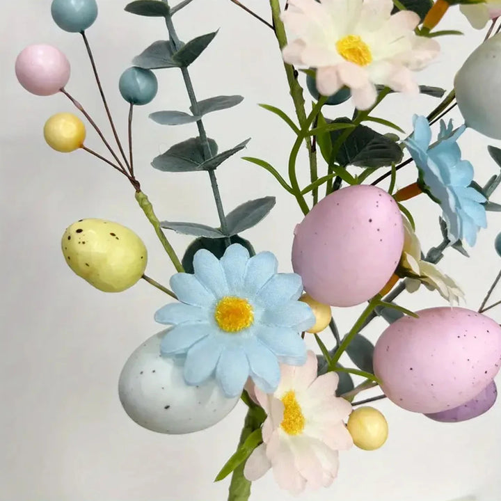 Easter Egg Flower Pick Stem Daisy Berry Festival Branch