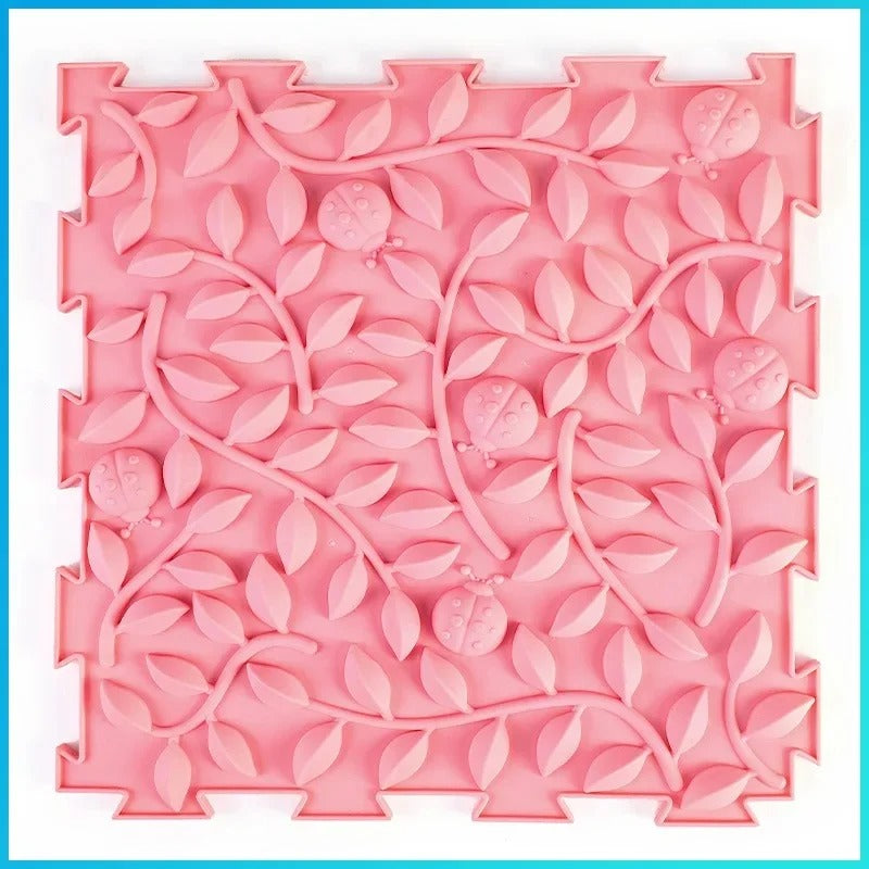 Interlocking Foot Reflexology Sensory Play Tiles Acupressure Board Set 6Pc