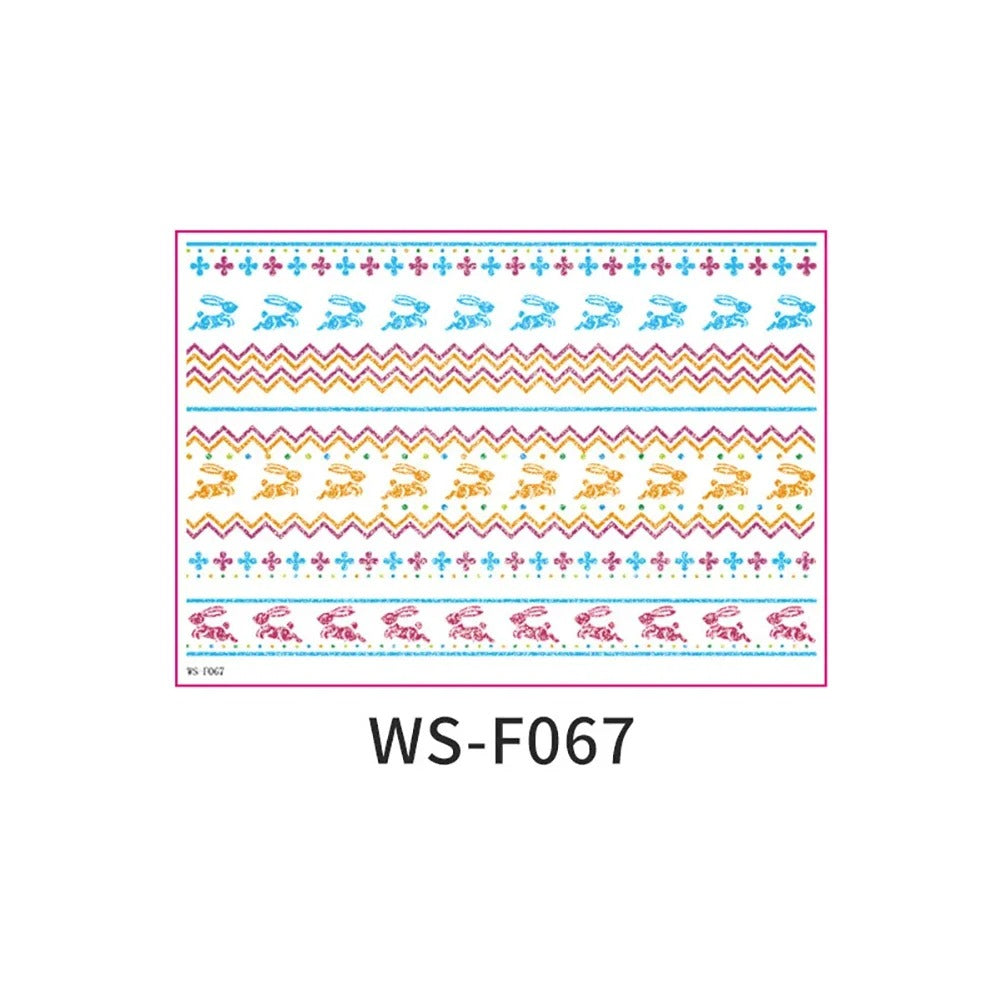 Easter Decorative Temporary Tattoo Sticker Pack – 16 Designs