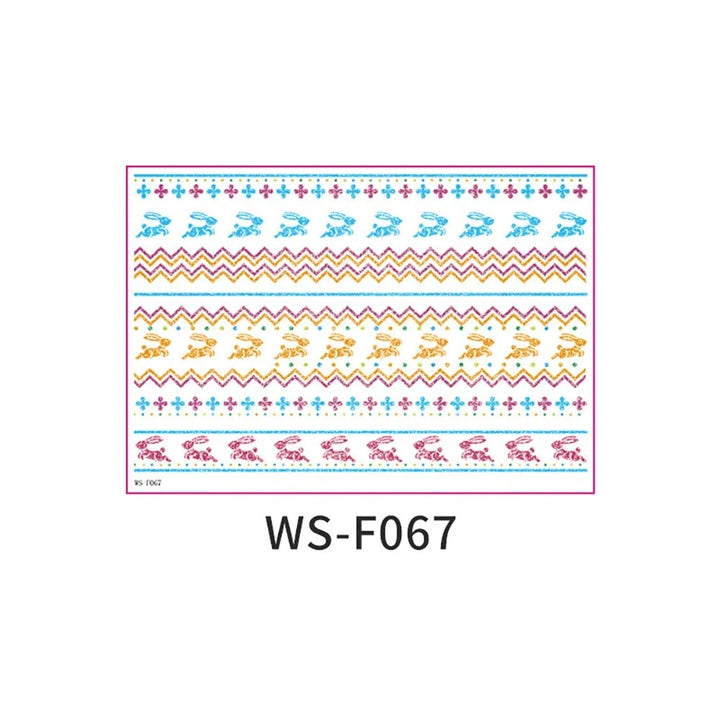 Easter Decorative Temporary Tattoo Sticker Pack – 16 Designs