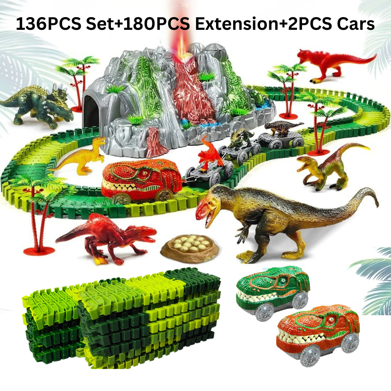 Dinosaur Train Track Set with Volcano Mist, Lights & Sound