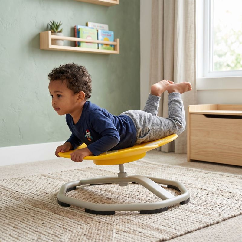 Kids 360° Spinning Sensory Chair Oval Rocket