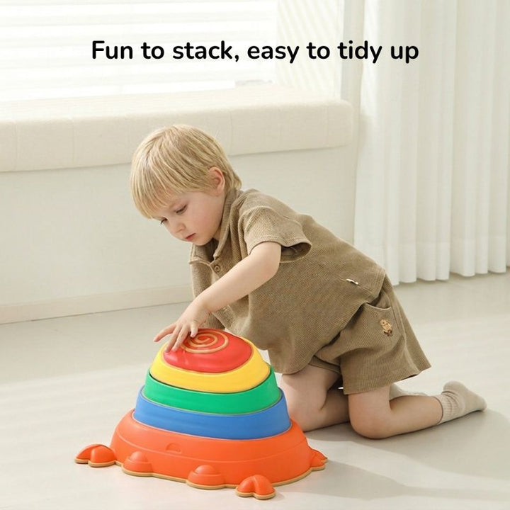 Kids Balance Stepping Stones Set – Sensory Texture Steppers (Crab &amp; Classic Designs)