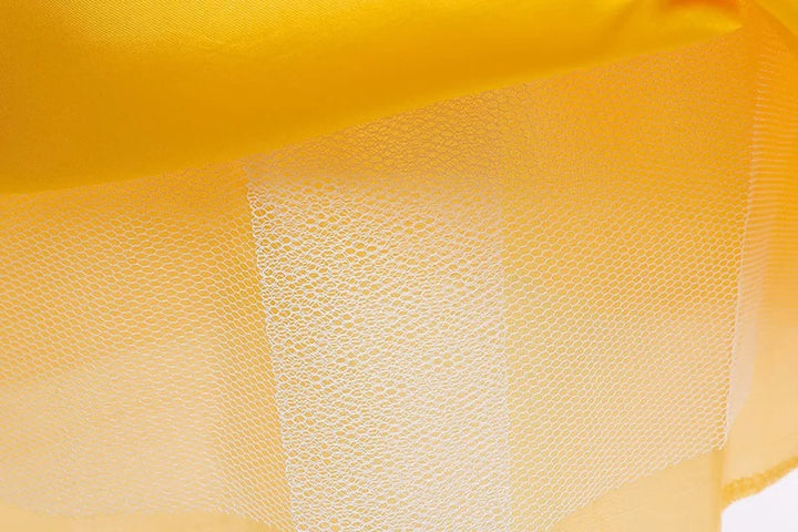 Girls Yellow Princess Belle Costume Cosplay Outfit for Kids Party