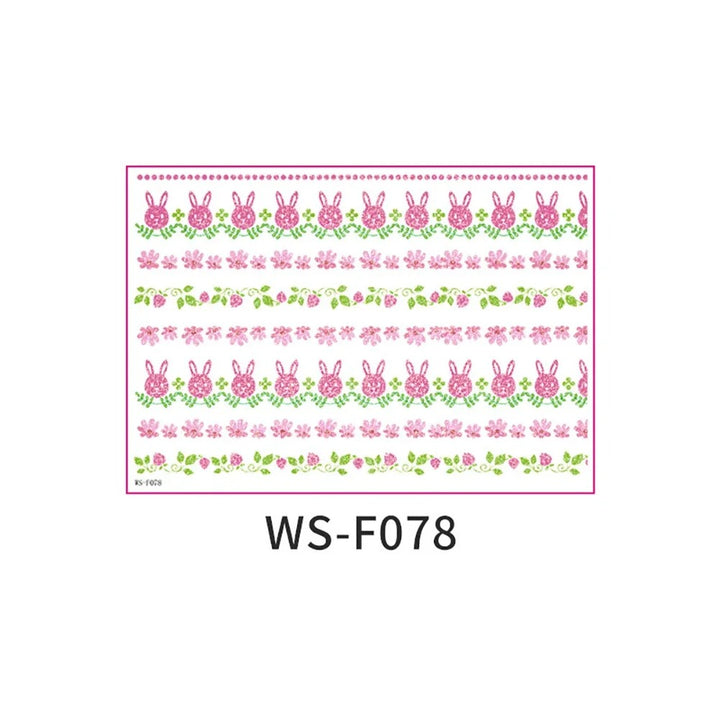 Easter Decorative Temporary Tattoo Sticker Pack – 16 Designs