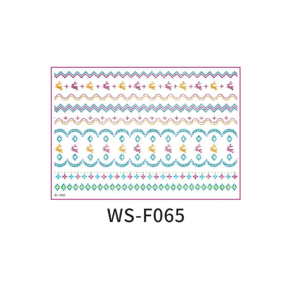 Easter Decorative Temporary Tattoo Sticker Pack – 16 Designs