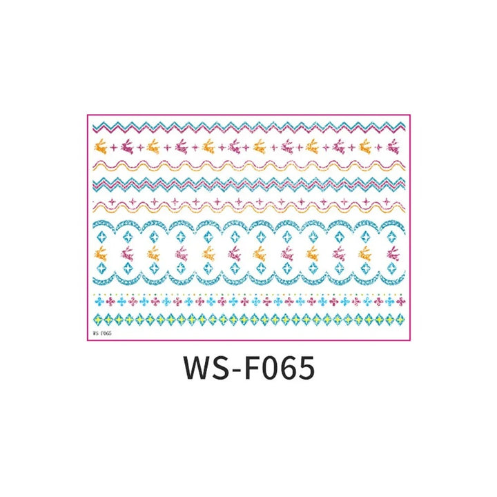 Easter Decorative Temporary Tattoo Sticker Pack – 16 Designs