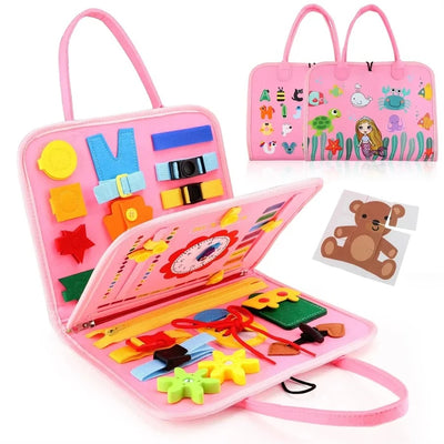 Montessori Felt Busy Boards - Learn & Play Anywhere Educational Toy