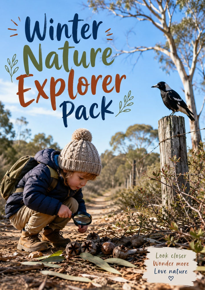 Winter Nature Explorer Pack | Australian Printable Nature Activities for Kids Ages 3–5