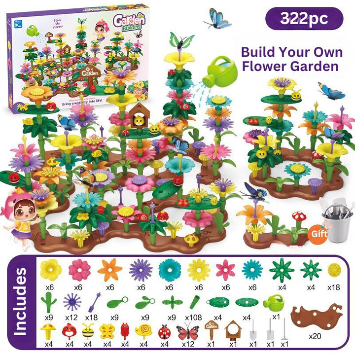 Build Your Own Flower Garden Construction Toy 191pc/322pc