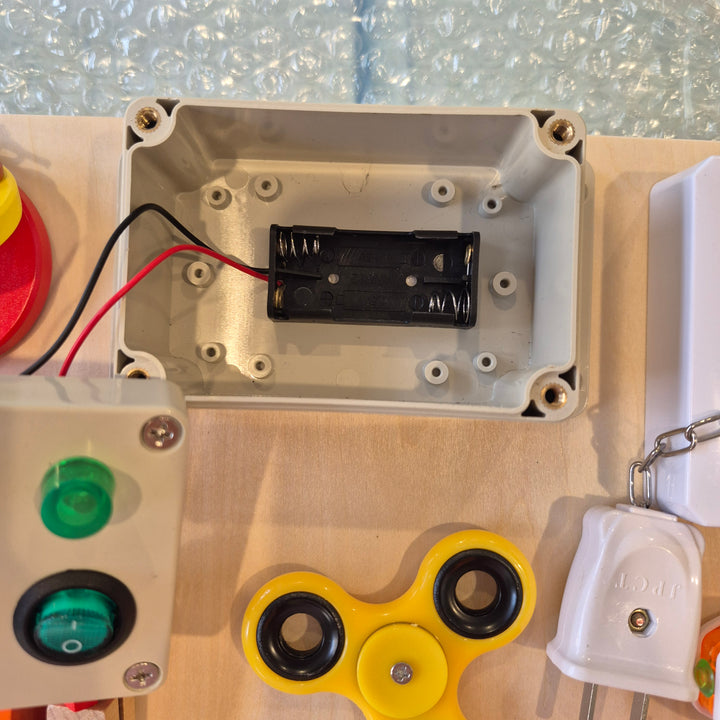 Montessori Wooden Busy Board Toddler Sensory Board Skill Toy 20 Widgets Educational Toy