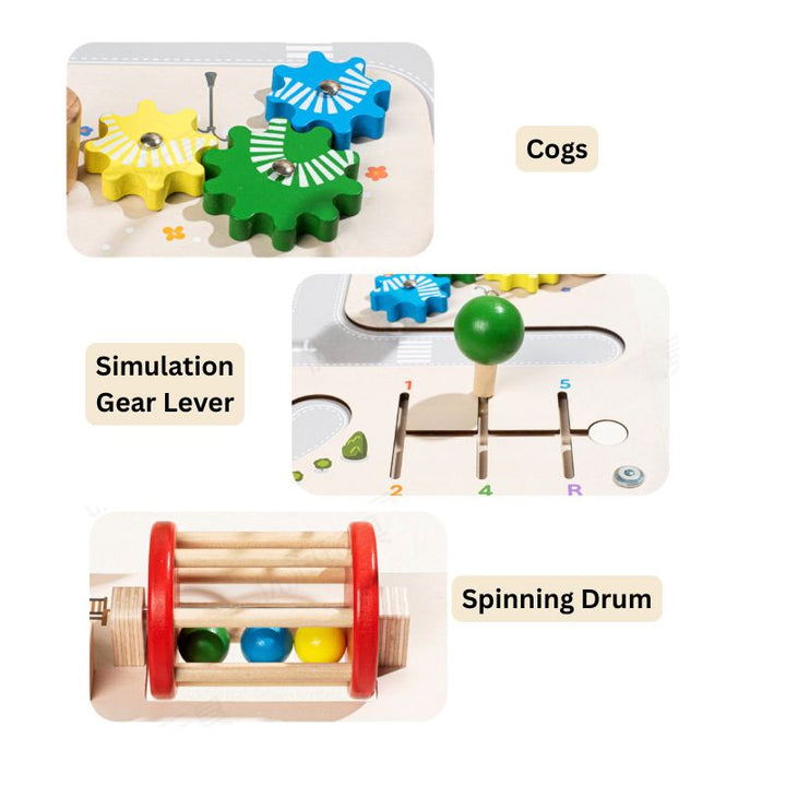 Multi Activity Play Table – Wooden Learning Toy (3 Styles)