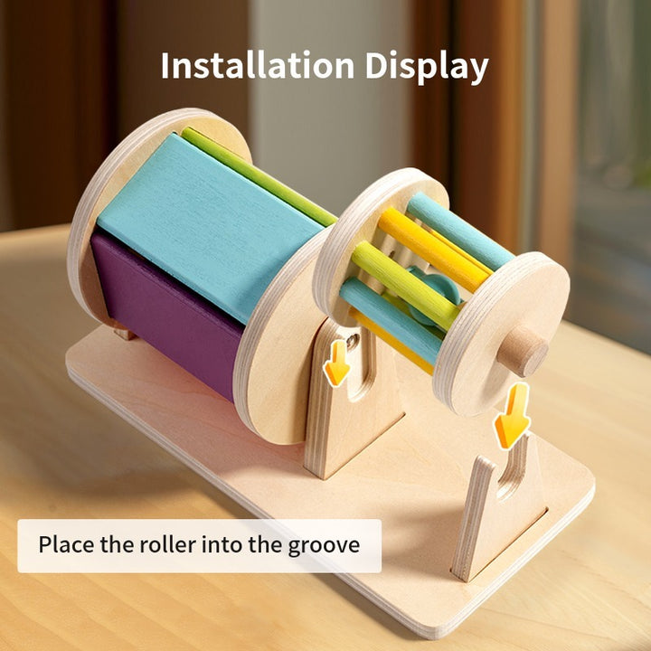 Montessori 2-in-1 Sensory Spinner & Detachable Rattle