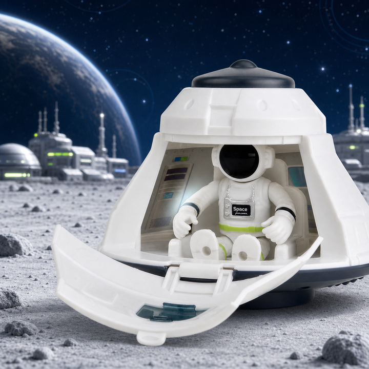 Space Explorer Rocket Playset for Kids – Astronaut Space Toy Rover Shuttle
