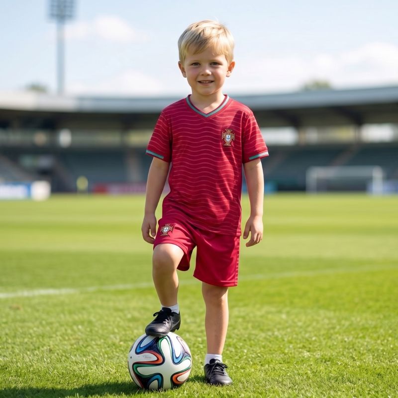 Customisable Kids World Cup Soccer Jersey &amp; Shorts Set
