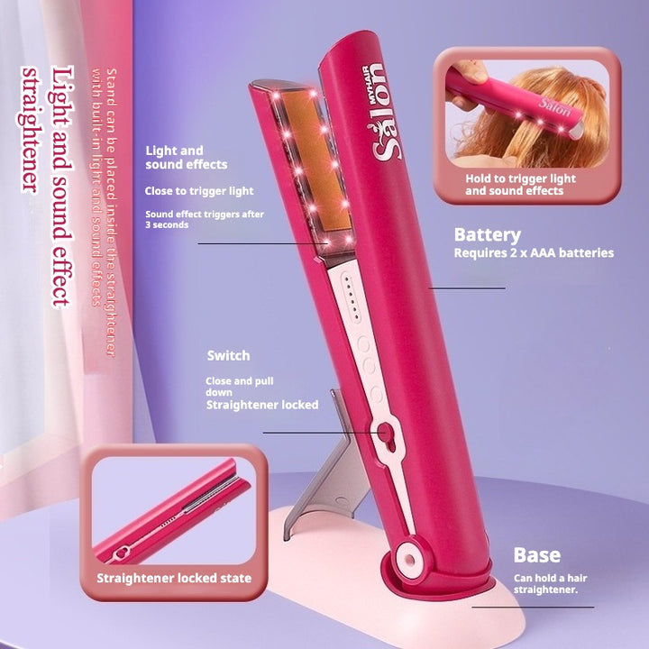 Kids Hair Salon Playset with Light & Sound - Pretend Hairdresser Toy Kit