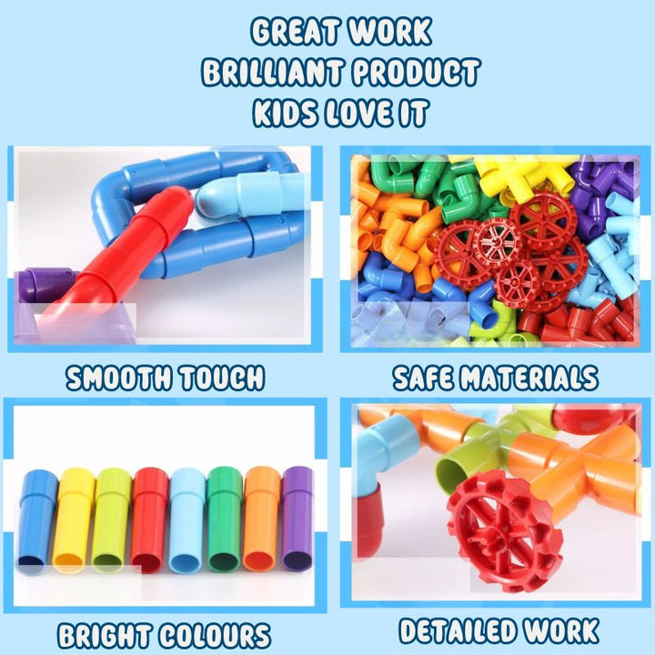 Pipe Blocks Building Set 56Pc