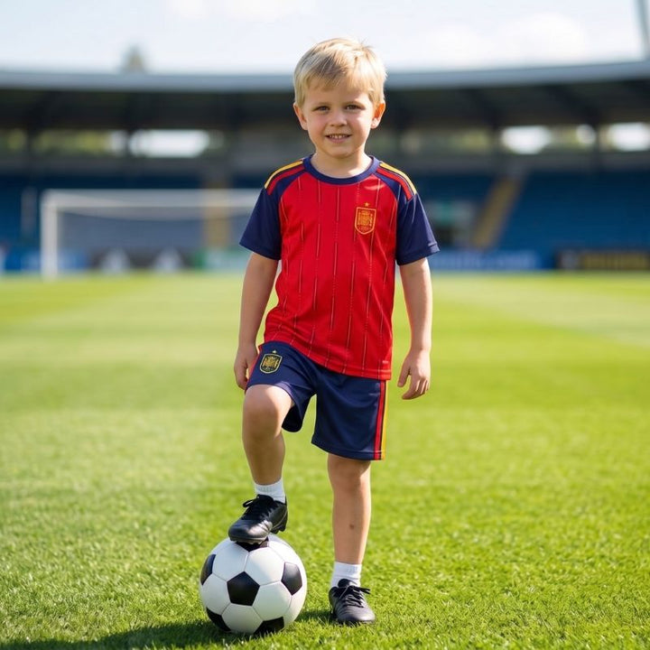 Customisable Kids World Cup Soccer Jersey &amp; Shorts Set