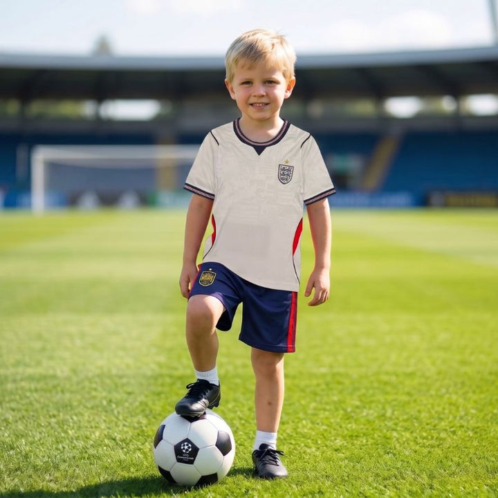 Customisable Kids World Cup Soccer Jersey &amp; Shorts Set