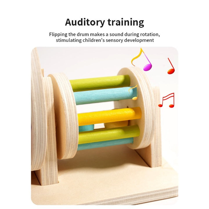 Montessori 2-in-1 Sensory Spinner & Detachable Rattle