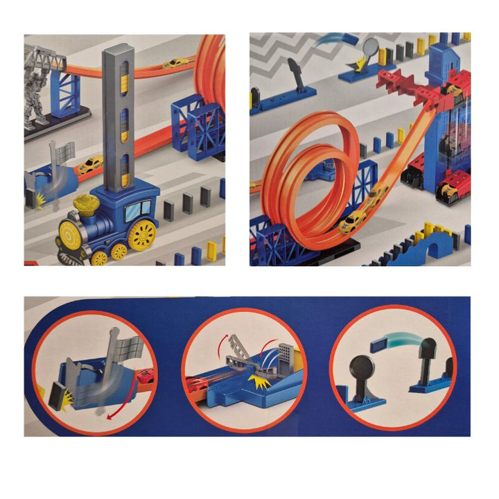 Domino Track and Chain Reaction Adventure Set
