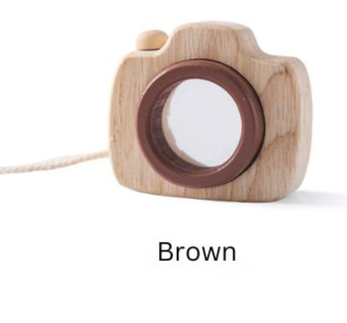 Wooden Mini Camera with Prism Lens