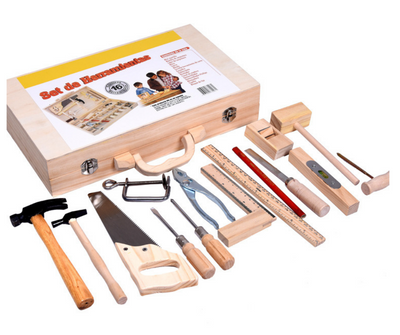 Junior Carpentry Maintenance Box Craftsman Toolbox 16 Pcs