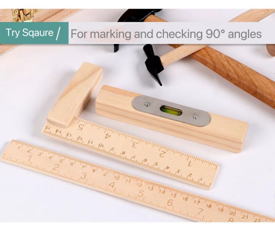 Junior Carpentry Maintenance Box Craftsman Toolbox 16 Pcs