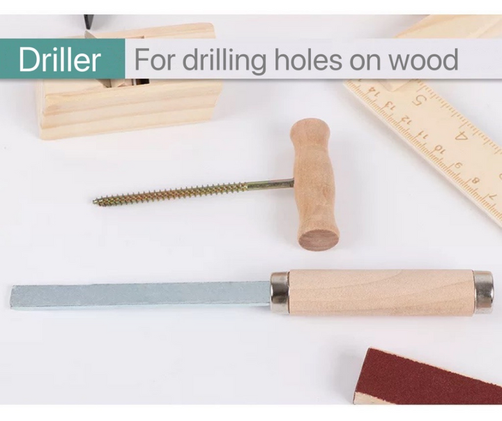 Junior Carpentry Maintenance Box Craftsman Toolbox 16 Pcs