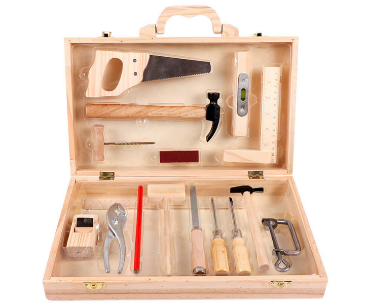 Junior Carpentry Maintenance Box Craftsman Toolbox 16 Pcs