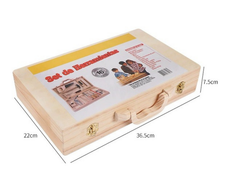 Junior Carpentry Maintenance Box Craftsman Toolbox 16 Pcs